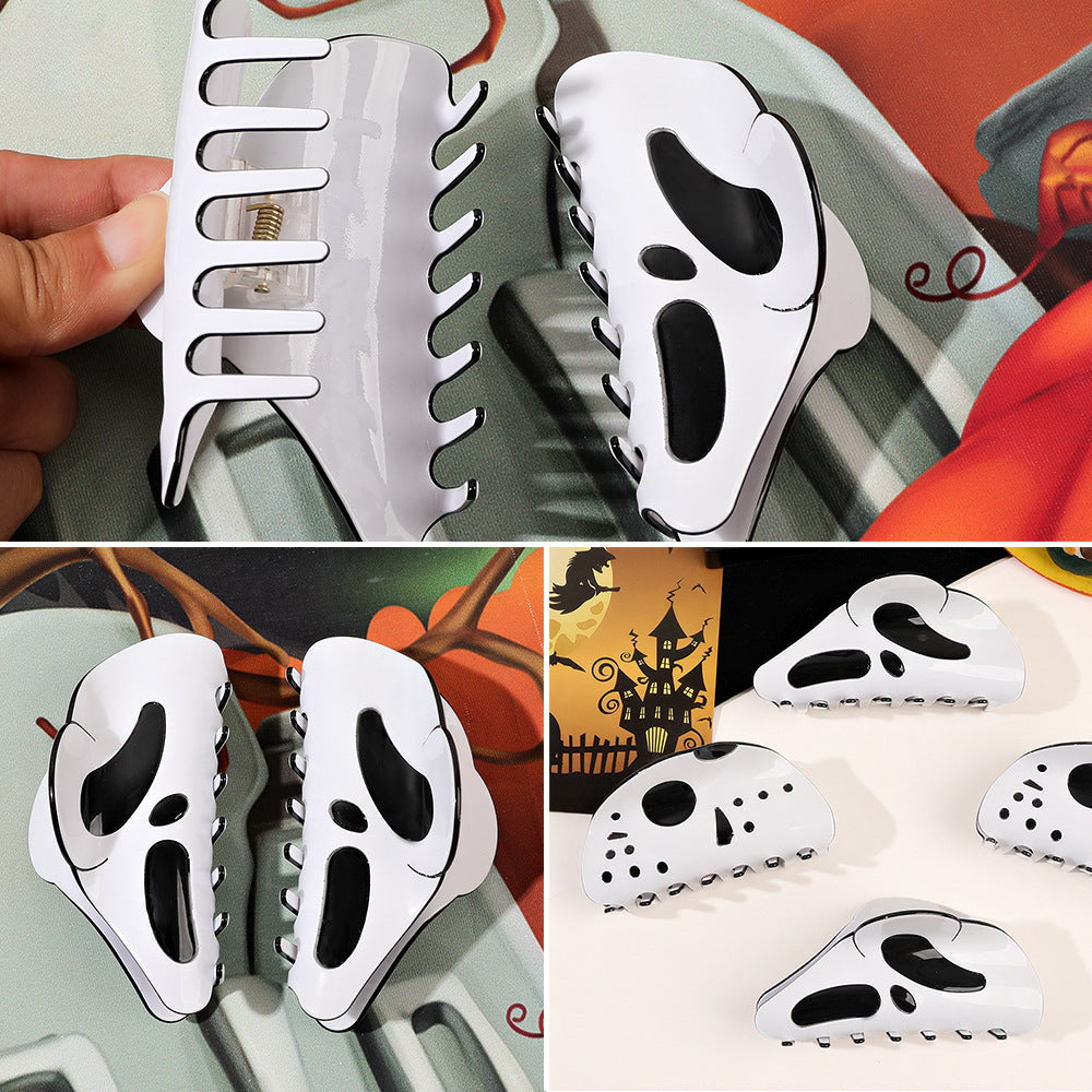 Wholesale of New Halloween Ghost Plastic Hair Clips